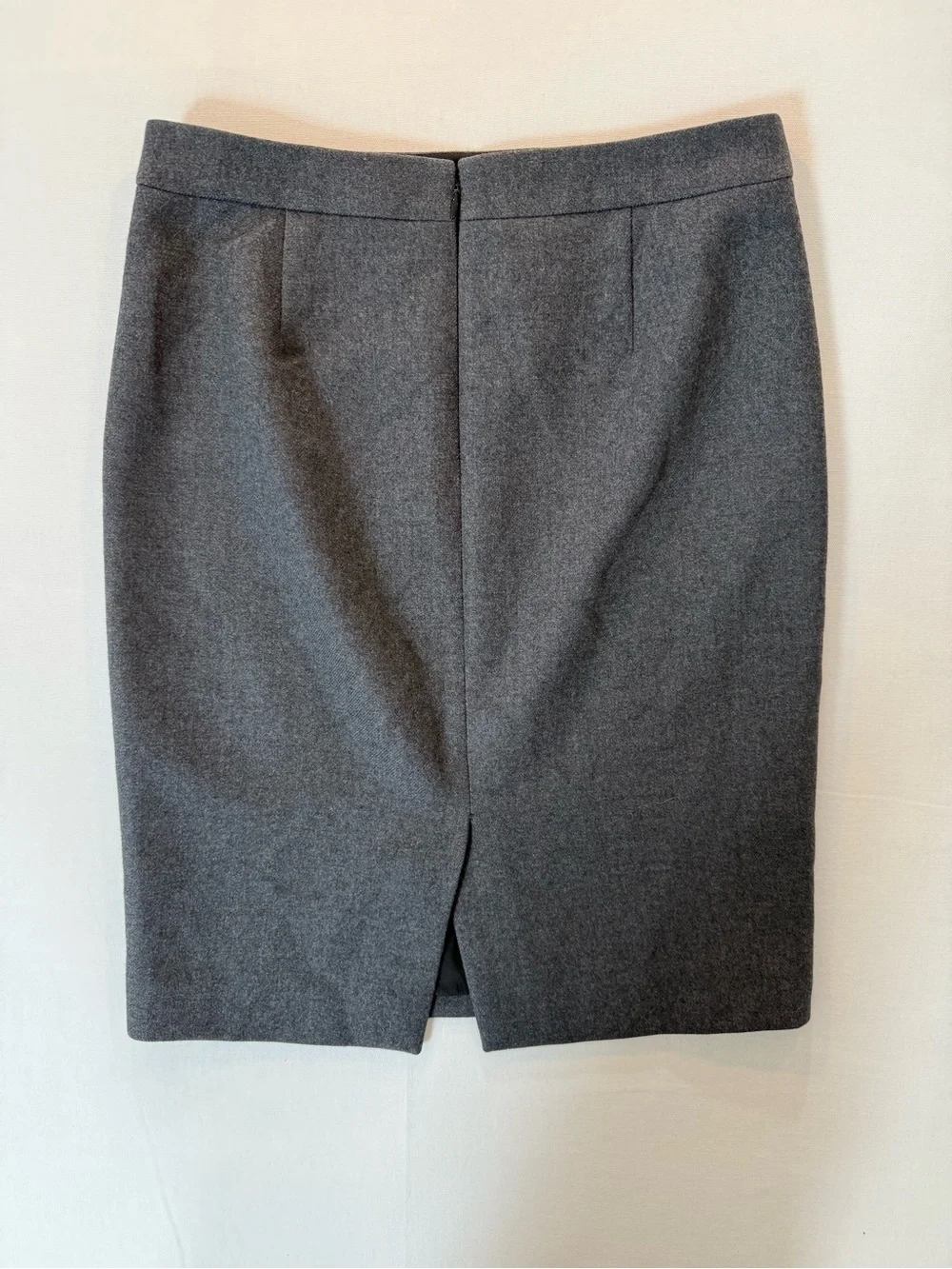 J. Crew Gray 100% Wool Pencil Skirt